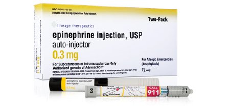 Epinephrine 0.3 mg Injection Auto-Injector 0.3 mL Alpha and Beta Adrenergic Agonist (2/PK) by Amneal Pharmaceuticals  ID 00115-1694-49